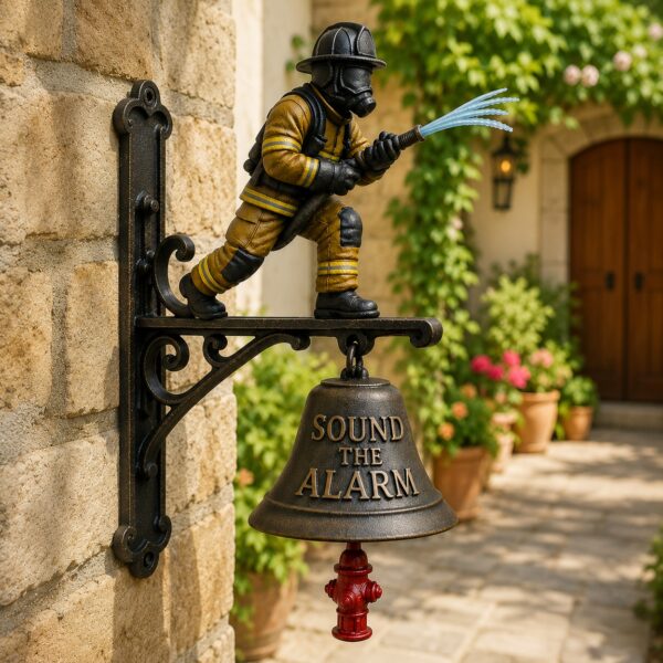 The Fireman's Heroic Duty Wall Bell