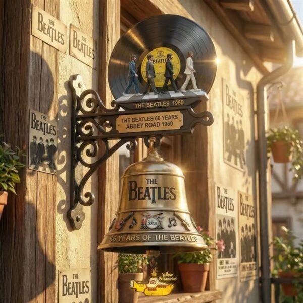 The Beatles Abbey Road 66th Anniversary Vintage Brass Doorbell